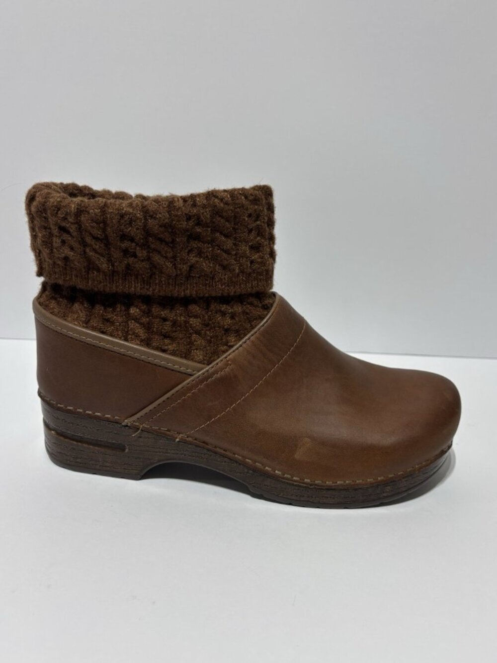Dansko Women’s Chloe Tan Oiled Pull Up Boots, Size EUR 42, US 11.5-12 M